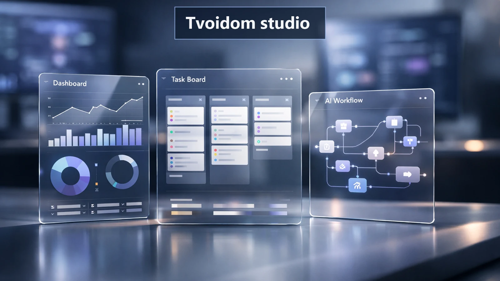 Tvoidom studio workspace visual